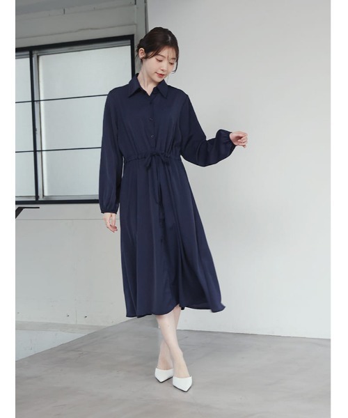 fifth（フィフス）の「ウエストマークノーブルワンピース（ワンピース・レディース・ネイビー/ブラック・M）」の15枚目の写真