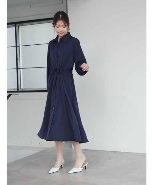 fifth（フィフス）の「ウエストマークノーブルワンピース（ワンピース・レディース・ネイビー/ブラック・M）」の16枚目の写真