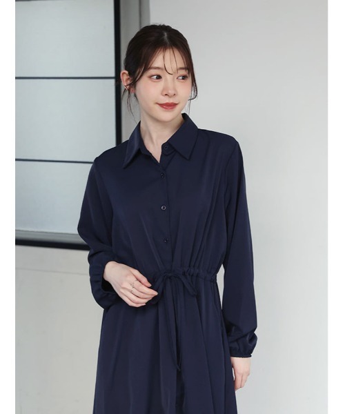 fifth（フィフス）の「ウエストマークノーブルワンピース（ワンピース・レディース・ネイビー/ブラック・M）」の19枚目の写真