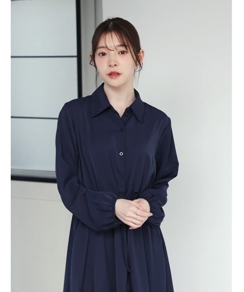 fifth（フィフス）の「ウエストマークノーブルワンピース（ワンピース・レディース・ネイビー/ブラック・M）」の20枚目の写真