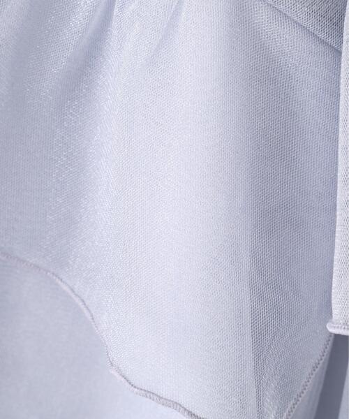 PROPORTION BODY DRESSING(プロポーションボディドレッシング)の「チュールラッフルブラウス / 1216110304(シャツ/ブラウス・レディース・ホワイト系その他/グレー/ブルー・FREE)」の6枚目の写真
