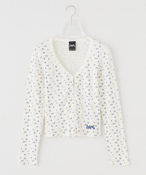 PULP/417EDIFICE(パルプフォーワンセブンエディフィス)の「P.A.M. / パークスアンドミニ CHIMERA POINTELLE CARDIGAN(カーディガン/ボレロ・レディース・ホワイト系その他・SMALL)」の1枚目の写真