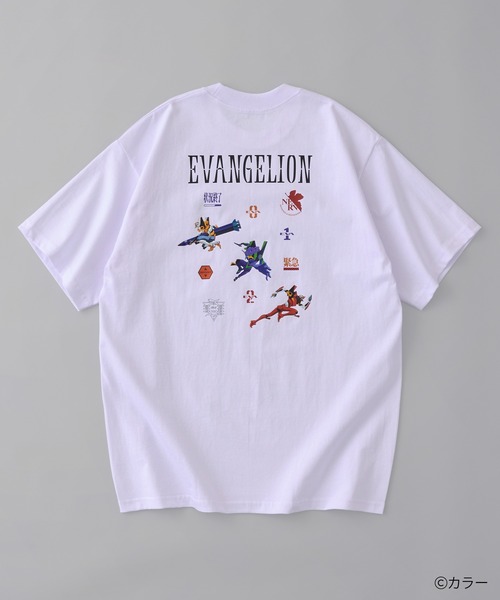 EVANGELION】ワンポイント刺繍 バックプリントTEE（ZOZO