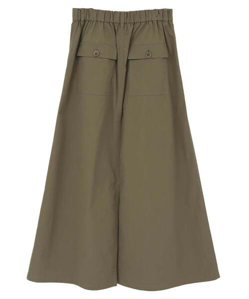 CONVERSE TOKYO(コンバーストウキョウ)の「MILITARY TUCK FLARE SKIRT(スカート・レディース・カーキ/ブラック・FREE)」の12枚目の写真