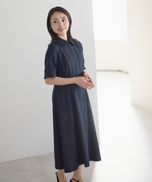 etre pret（エトレプレ）の「ベルト付 2WAY フロントジップ ツイードワンピース（ワンピース）」