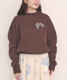 Cath Kidston（キャスキッドソン）の「刺繍スウェットトップス Ribbon Floral（スウェット）」