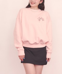 Cath Kidston（キャスキッドソン）の「刺繍スウェットトップス Ribbon Floral（スウェット）」