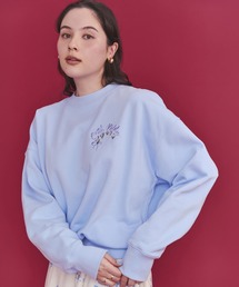 Cath Kidston（キャスキッドソン）の「刺繍スウェットトップス Ribbon Floral（スウェット）」