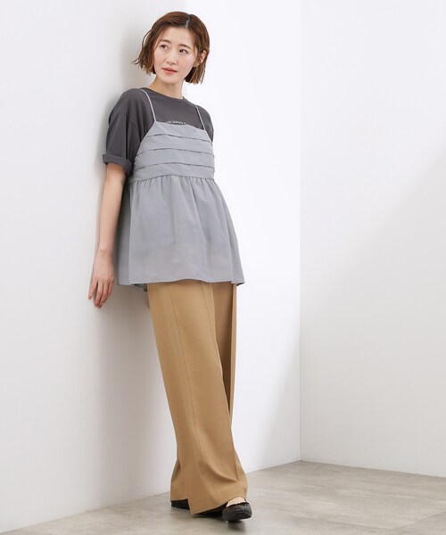 grove（グローブ）の「【2点SET】今どきシアーシャツ＆キャミセット（シャツ/ブラウス・レディース・ナチュラル/ライトグレー・02/01/05/04/03）」の21枚目の写真