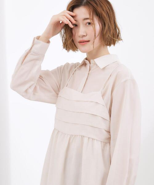 grove（グローブ）の「【2点SET】今どきシアーシャツ＆キャミセット（シャツ/ブラウス・レディース・ナチュラル/ライトグレー・02/01/05/04/03）」の16枚目の写真