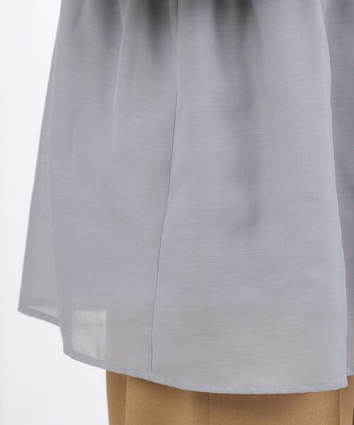grove（グローブ）の「【2点SET】今どきシアーシャツ＆キャミセット（シャツ/ブラウス・レディース・ナチュラル/ライトグレー・02/01/05/04/03）」の3枚目の写真