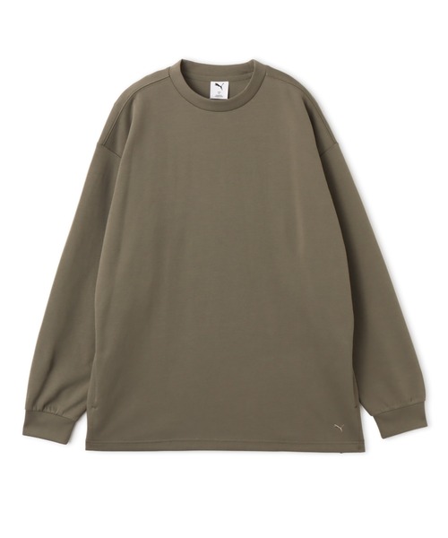 PUMA（プーマ）の「PUMA OVERSIZED LS TEE / プーマ ユニセックス オーバーサイズド ロングスリーブ Ｔ-シャツ（Tシャツ/カットソー・メンズ・ブラック/ベージュ/ブラウン/グリーン・XL/L/M/S）」の4枚目の写真
