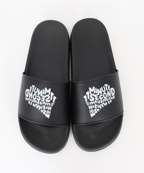 1minute 1second(ワンミニットワンセカンド)の「mko13404-shower sandals (PAVE heart) シャワーサンダル(1M26N370)(サンダル・メンズ・ホワイト/ブラック・XL/L/M/S)」の15枚目の写真