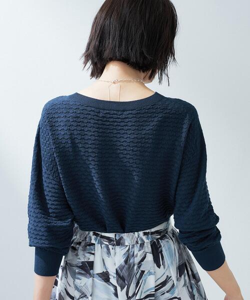 INDIVI(インディヴィ)の「【洗える/無縫製】ジャカード編みニット(ニット/セーター・レディース・ネイビー/ライトブルー/オフホワイト・38/13/15 /05)」の14枚目の写真