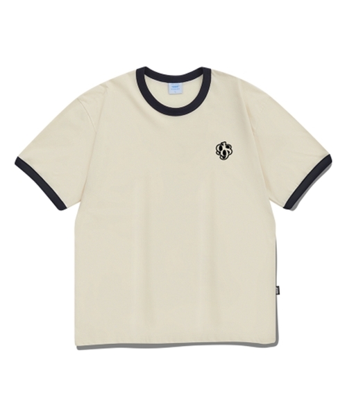 1989STANDARD(1989スタンダード)の「SYMBOL 1989 クールコットンリンガー半袖(SRSSTD-0100)(Tシャツ/カットソー・レディース・ブルー/ブラック/アイボリー/ライトグレー・MEDIUM/LARGE/X-LARGE)」の2枚目の写真