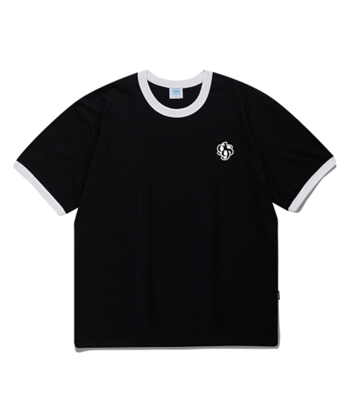 1989STANDARD(1989スタンダード)の「SYMBOL 1989 クールコットンリンガー半袖(SRSSTD-0100)(Tシャツ/カットソー・レディース・ブルー/ブラック/アイボリー/ライトグレー・MEDIUM/LARGE/X-LARGE)」の1枚目の写真