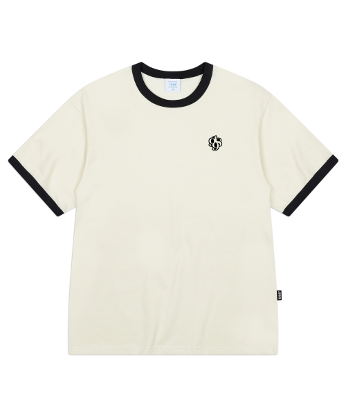 1989STANDARD(1989スタンダード)の「SYMBOL 1989 クールコットンリンガー半袖(SRSSTD-0100)(Tシャツ/カットソー・レディース・ブルー/ブラック/アイボリー/ライトグレー・MEDIUM/LARGE/X-LARGE)」の6枚目の写真