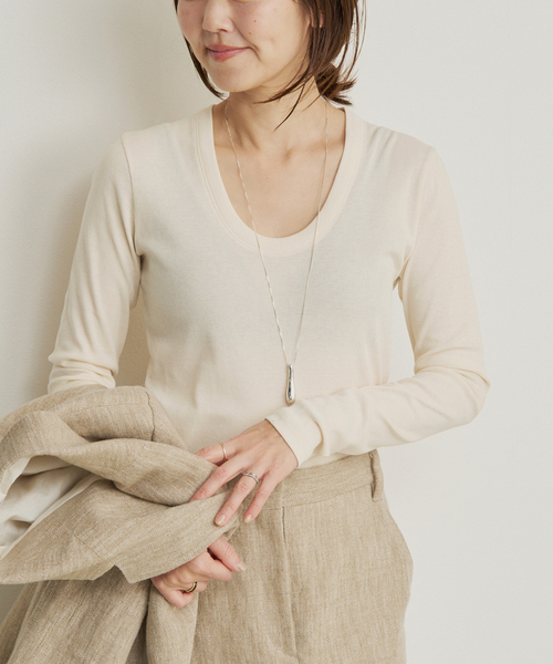 plage（プラージュ）の「R’IAM フライス ロンTEE（Tシャツ/カットソー・レディース・ブラウン/アイボリー・FREE）」の22枚目の写真