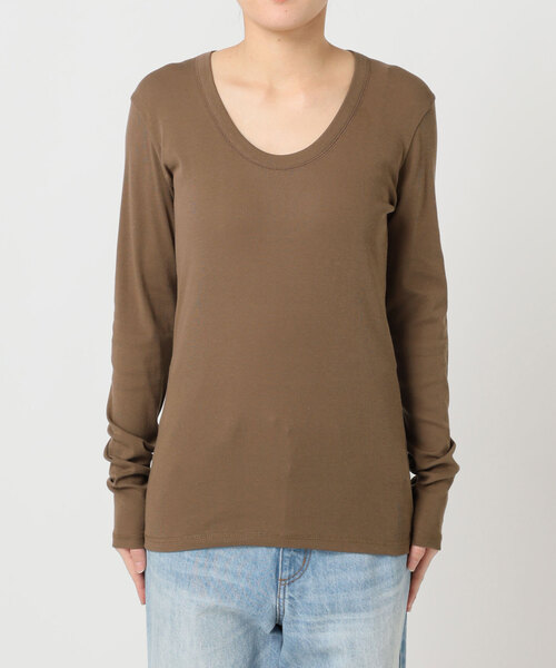 plage（プラージュ）の「R’IAM フライス ロンTEE（Tシャツ/カットソー・レディース・ブラウン/アイボリー・FREE）」の8枚目の写真