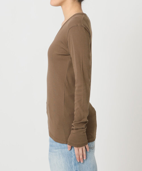 plage（プラージュ）の「R’IAM フライス ロンTEE（Tシャツ/カットソー・レディース・ブラウン/アイボリー・FREE）」の9枚目の写真