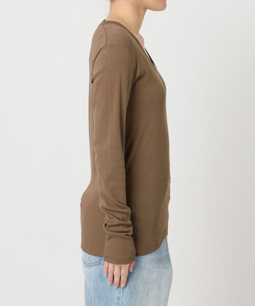 plage（プラージュ）の「R’IAM フライス ロンTEE（Tシャツ/カットソー・レディース・ブラウン/アイボリー・FREE）」の11枚目の写真