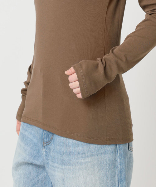 plage（プラージュ）の「R’IAM フライス ロンTEE（Tシャツ/カットソー・レディース・ブラウン/アイボリー・FREE）」の13枚目の写真