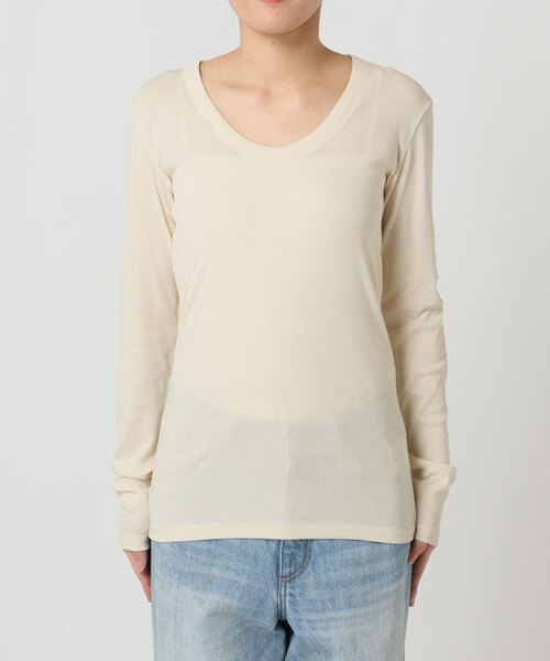 plage（プラージュ）の「R’IAM フライス ロンTEE（Tシャツ/カットソー・レディース・ブラウン/アイボリー・FREE）」の15枚目の写真