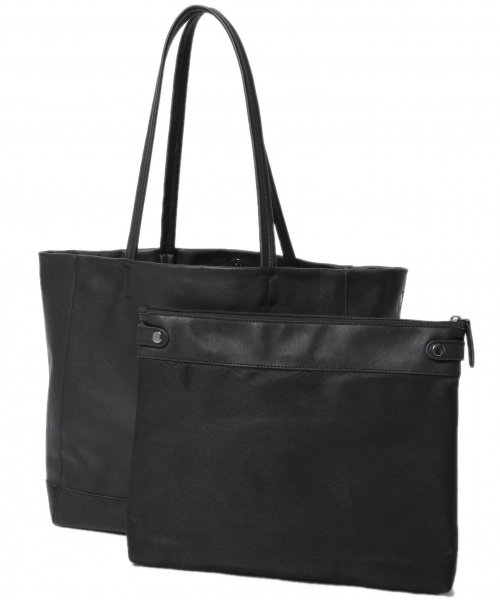 HARE（ハレ）の「2WAYレザートート(HARE)（トートバッグ・メンズ・ブラック/ブラウン/ブラウン系その他・FREE）」の2枚目の写真