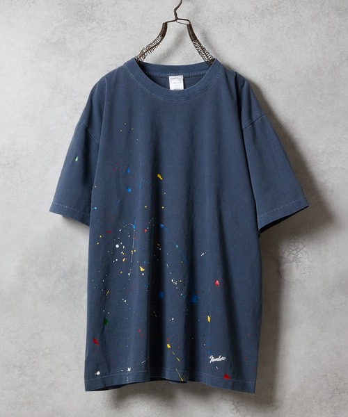 NUMBER (N)INE（ナンバーナイン）の「HAND PAINTED Number⑨ PRINTED VINTAGE WASH T-SHIRT / ハンドペイント ナンバーナイン ワンポイント ロゴプリント ヴィンテージウォッシュ Tシャツ（Tシャツ/カットソー・メンズ・ネイビー/ブラック系/バーガンディー/ブラック/レッド系/グレー/グレー系/ネイビー系・2/4/3）」の5枚目の写真