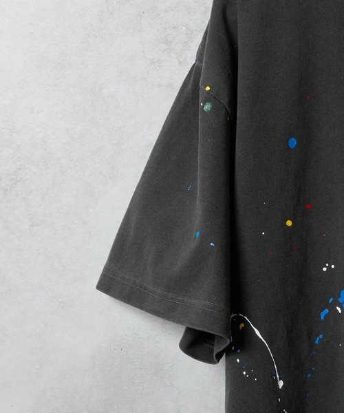 NUMBER (N)INE（ナンバーナイン）の「HAND PAINTED Number⑨ PRINTED VINTAGE WASH T-SHIRT / ハンドペイント ナンバーナイン ワンポイント ロゴプリント ヴィンテージウォッシュ Tシャツ（Tシャツ/カットソー・メンズ・ネイビー/ブラック系/バーガンディー/ブラック/レッド系/グレー/グレー系/ネイビー系・2/4/3）」の11枚目の写真