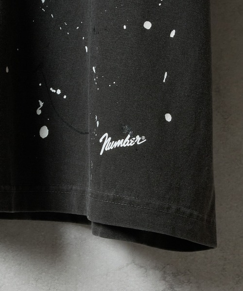 NUMBER (N)INE（ナンバーナイン）の「HAND PAINTED Number⑨ PRINTED VINTAGE WASH T-SHIRT / ハンドペイント ナンバーナイン ワンポイント ロゴプリント ヴィンテージウォッシュ Tシャツ（Tシャツ/カットソー・メンズ・ネイビー/ブラック系/バーガンディー/ブラック/レッド系/グレー/グレー系/ネイビー系・2/4/3）」の17枚目の写真