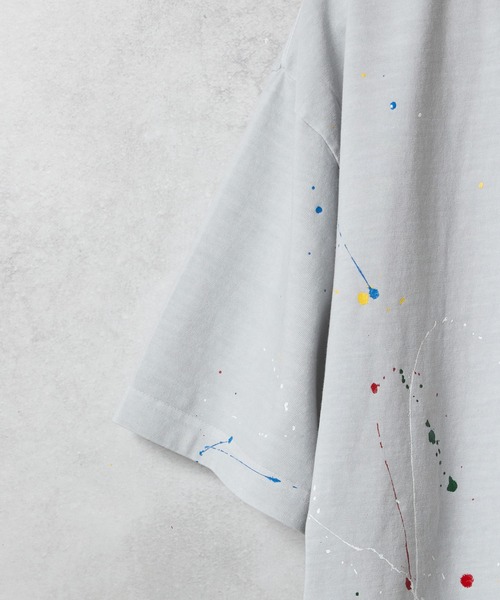 NUMBER (N)INE（ナンバーナイン）の「HAND PAINTED Number⑨ PRINTED VINTAGE WASH T-SHIRT / ハンドペイント ナンバーナイン ワンポイント ロゴプリント ヴィンテージウォッシュ Tシャツ（Tシャツ/カットソー・メンズ・ネイビー/ブラック系/バーガンディー/ブラック/レッド系/グレー/グレー系/ネイビー系・2/4/3）」の21枚目の写真