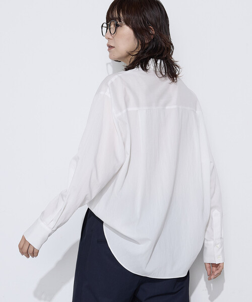 COMME CA Wardrobe（コムサワードローブ）の「ソフトタイプライター シャツ（シャツ/ブラウス・レディース・イエロー/サックスブルー/ホワイト・FREE）」の9枚目の写真