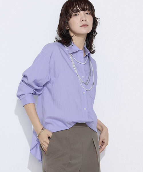 COMME CA Wardrobe（コムサワードローブ）の「ソフトタイプライター シャツ（シャツ/ブラウス・レディース・イエロー/サックスブルー/ホワイト・FREE）」の17枚目の写真