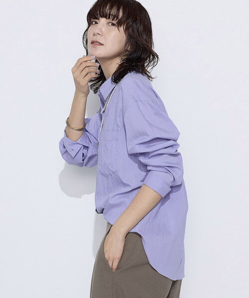 COMME CA Wardrobe（コムサワードローブ）の「ソフトタイプライター シャツ（シャツ/ブラウス・レディース・イエロー/サックスブルー/ホワイト・FREE）」の19枚目の写真