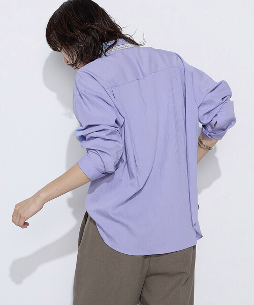 COMME CA Wardrobe（コムサワードローブ）の「ソフトタイプライター シャツ（シャツ/ブラウス・レディース・イエロー/サックスブルー/ホワイト・FREE）」の20枚目の写真