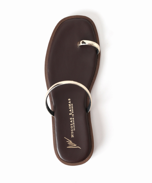 IENA（イエナ）の「《追加2》NICOLAS LAINAS フラットサンダル（サンダル・レディース・カーキ/ブラウン・39/38/37/36）」の3枚目の写真