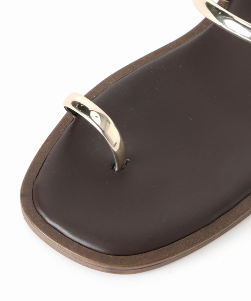 IENA（イエナ）の「《追加2》NICOLAS LAINAS フラットサンダル（サンダル・レディース・カーキ/ブラウン・39/38/37/36）」の5枚目の写真