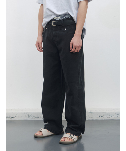 KIJUN MEN（キジュンメンズ）の「Double Waist 5-Pocket Pants Black（その他パンツ・メンズ・その他・SMALL/MEDIUM/LARGE）」の2枚目の写真