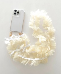 apres jour（アプレジュール）の「【apres jour×ARIAZ】リボンシアースマホストラップ（スマホグッズ）」