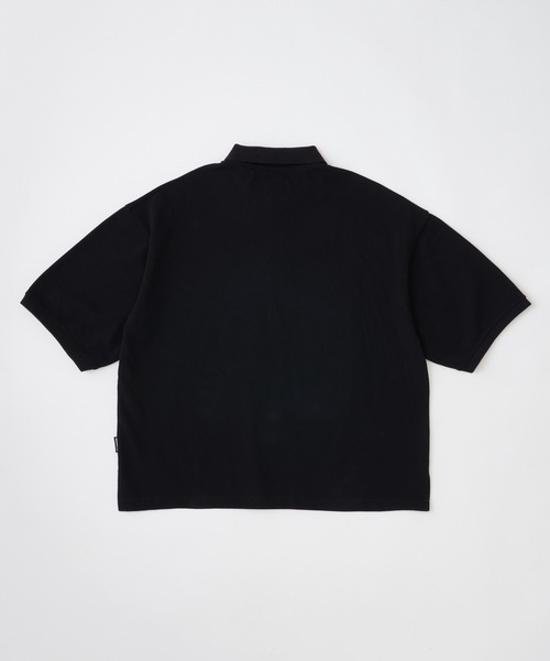 ADAM PATEK(アダムパテック)の「【ADAMPATEK/アダムパテック】 BITE APPLE patch polo shirt(ポロシャツ・メンズ・ホワイト/ブラック/グレー・2/1)」の5枚目の写真