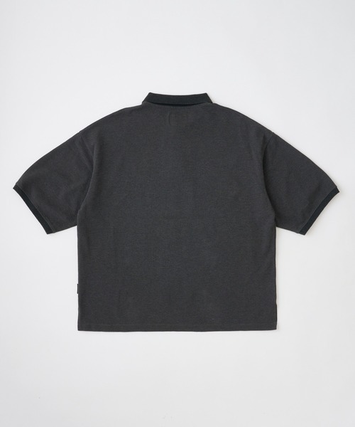 ADAM PATEK(アダムパテック)の「【ADAMPATEK/アダムパテック】 BITE APPLE patch polo shirt(ポロシャツ・メンズ・ホワイト/ブラック/グレー・2/1)」の6枚目の写真