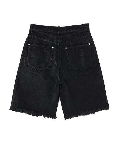 DANKE SCHON（ダンケシェーン）の「DankeSchon/ダンケシェーン/11oz RUBBER COATED SHORTS（その他パンツ・メンズ・ブラック・L/M）」の2枚目の写真