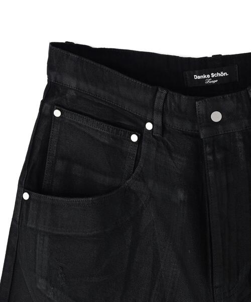 DANKE SCHON（ダンケシェーン）の「DankeSchon/ダンケシェーン/11oz RUBBER COATED SHORTS（その他パンツ・メンズ・ブラック・L/M）」の3枚目の写真
