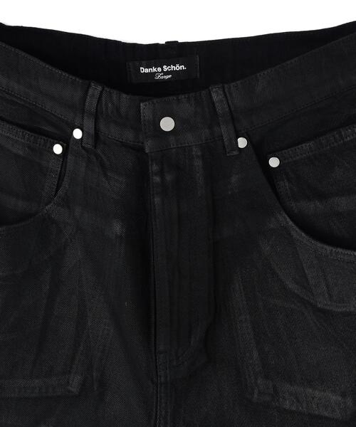 DANKE SCHON（ダンケシェーン）の「DankeSchon/ダンケシェーン/11oz RUBBER COATED SHORTS（その他パンツ・メンズ・ブラック・L/M）」の4枚目の写真