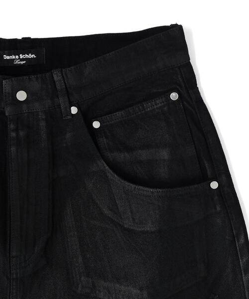 DANKE SCHON（ダンケシェーン）の「DankeSchon/ダンケシェーン/11oz RUBBER COATED SHORTS（その他パンツ・メンズ・ブラック・L/M）」の5枚目の写真