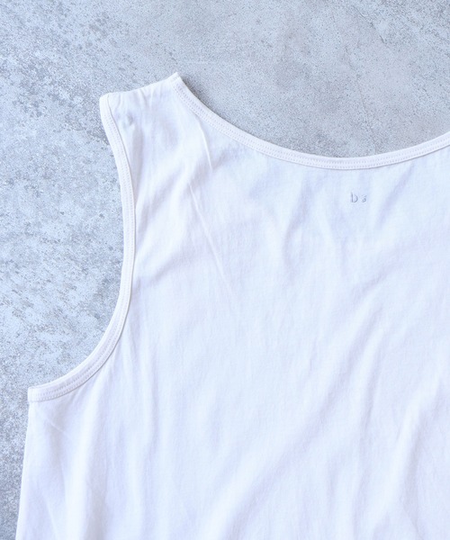 bulle de savon（ビュルデサボン）の「コットン/モダール 40/1天竺 ペチワンピース（Tシャツ/カットソー・レディース・ベージュ/グレー/ブラック・FREE）」の14枚目の写真
