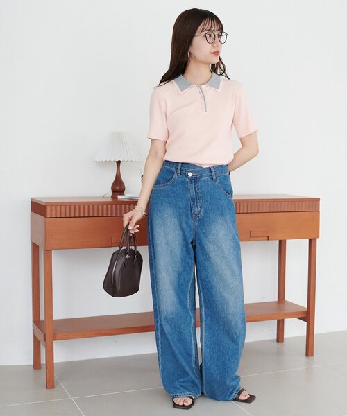 ライトオンスデニムワイドパンツ（その他パンツ）｜DISCOAT（ディス