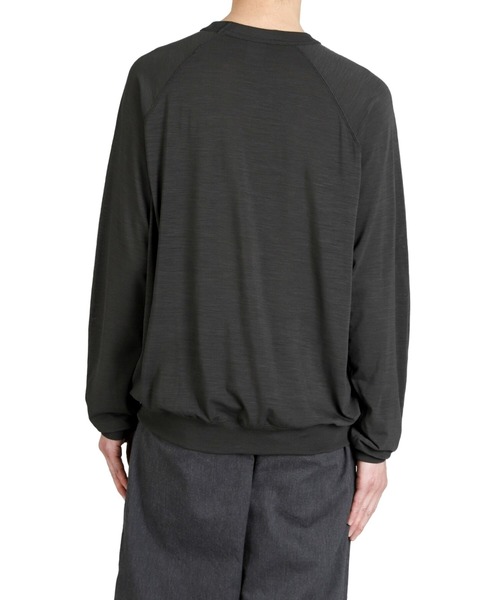 GOLD（ゴールド）の「GOLD / ゴールド：SUMMER WOOL RAGLAN L/S CREW NECK SHIRT：26A-GL69486[MUS]（Tシャツ/カットソー・メンズ・チャコールグレー・M/L）」の7枚目の写真
