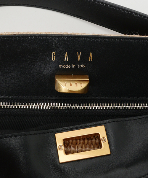 VERMEIL par iena(ヴェルメイユパーイエナ)の「GAVA ガバ ラフィアx牛革 トートバッグ NIKO(トートバッグ・レディース・ベージュ・FREE)」の7枚目の写真
